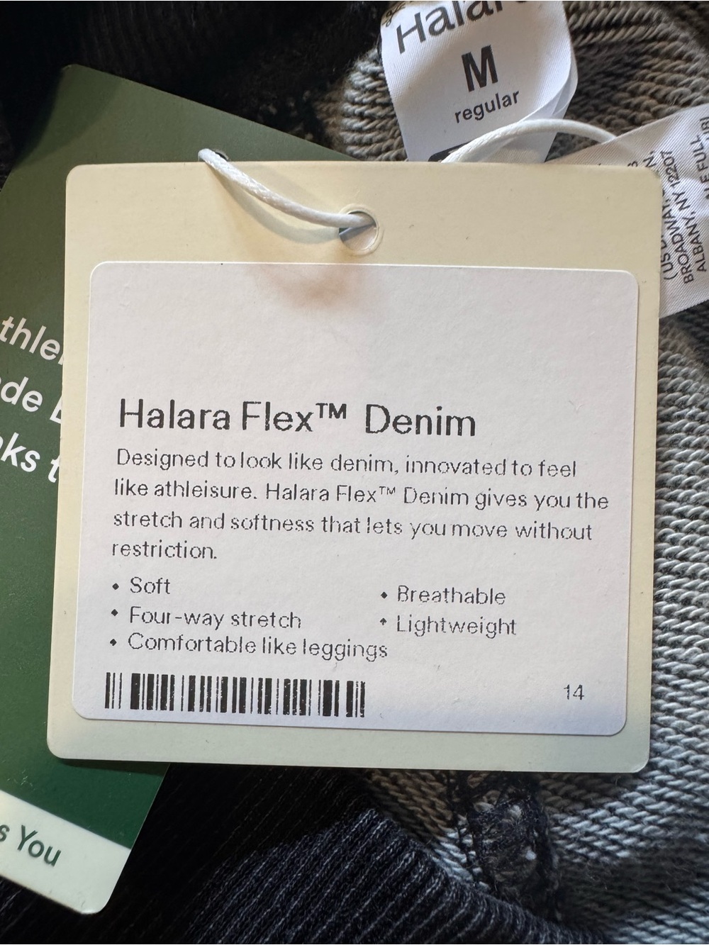 NWT Halara Flex French Terry Baggy Sweatpants in Phantom Denim Sz M - Picture 15 of 15